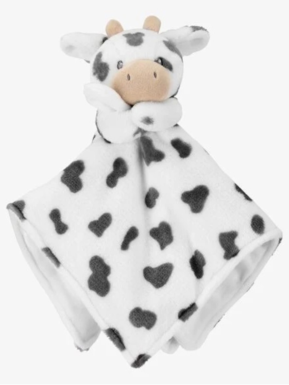 Carter's White and Gray Cow Plush Lovey Security Blanket